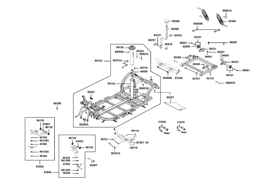 F12 Frame Body parts diagram