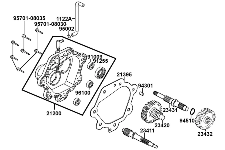 E07 Transmission parts diagram