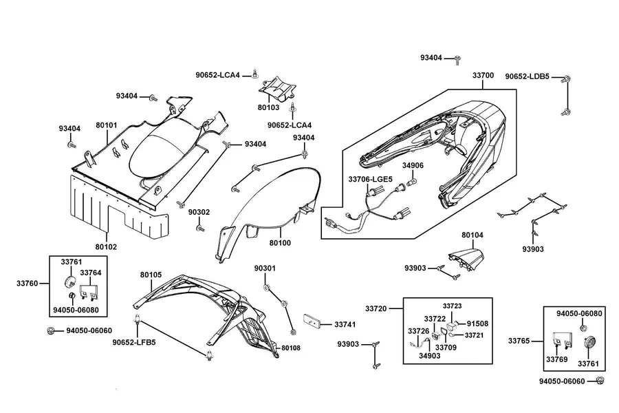 F17 Light Tail parts diagram
