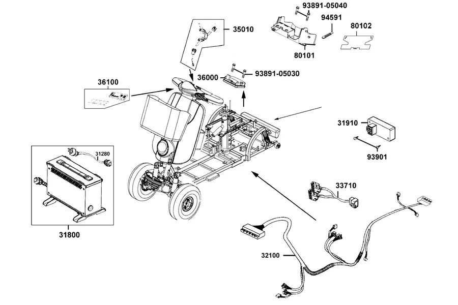 F10 Harness Wire parts diagram