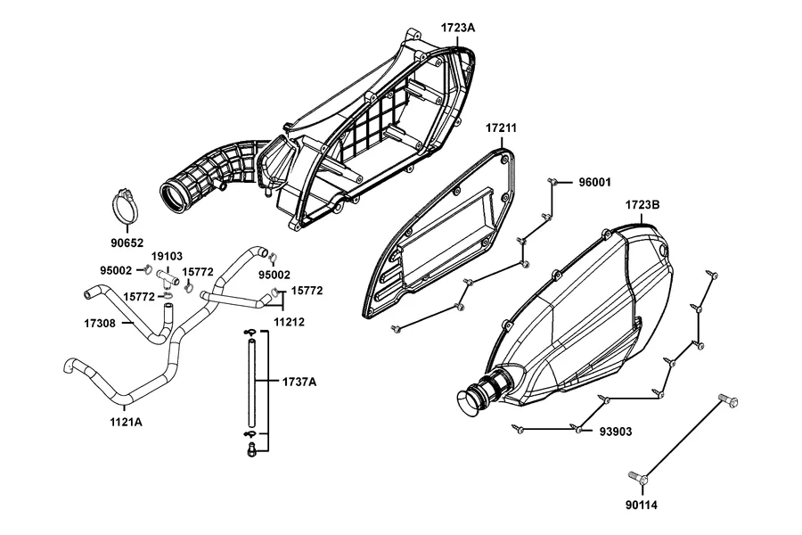 F13 Air Cleaner parts diagram