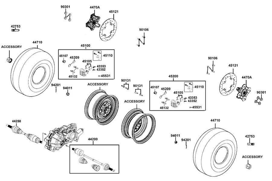 F07 Front Wheel parts diagram