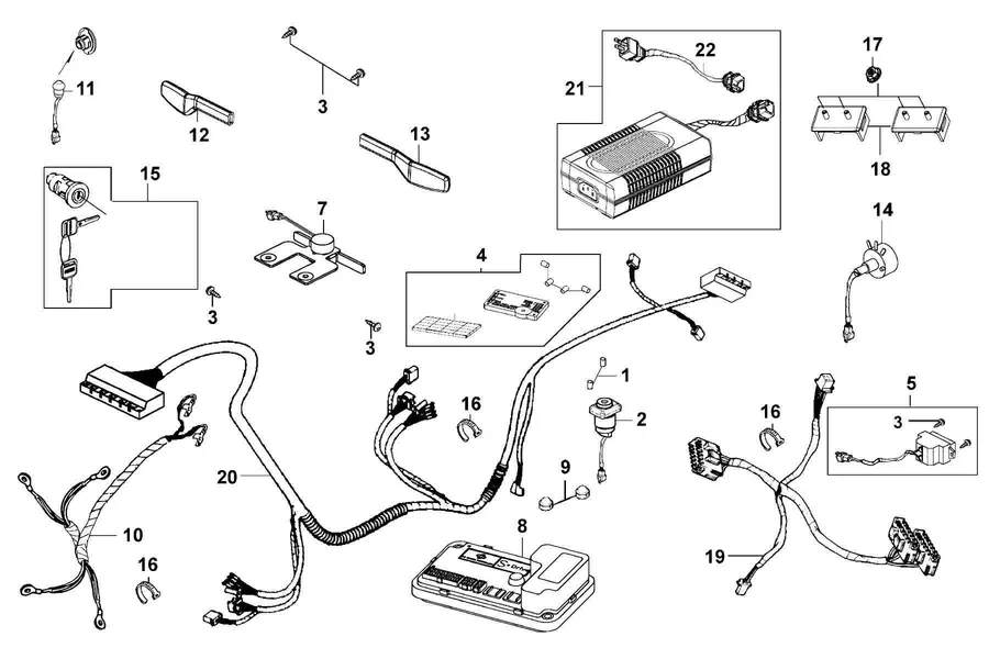 F09 Harness Wire parts diagram