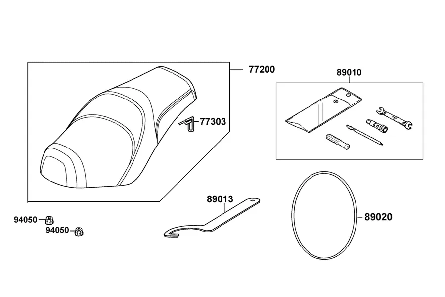 F10 Seat parts diagram