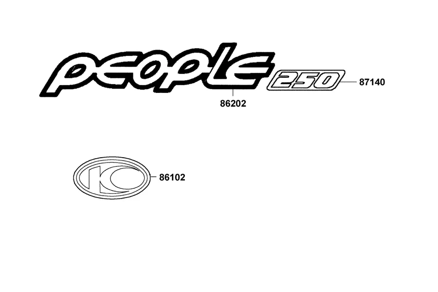 F28 Emblem and Stripe parts diagram