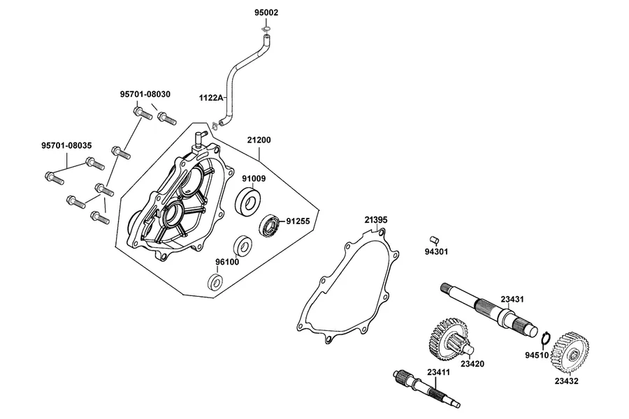 E07 Transmission parts diagram