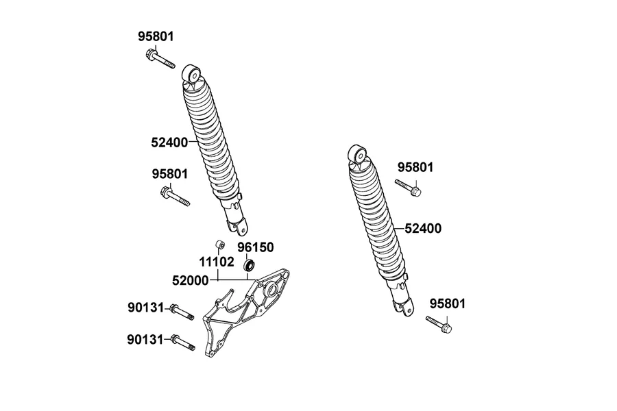 F17 Rear Cushion parts diagram