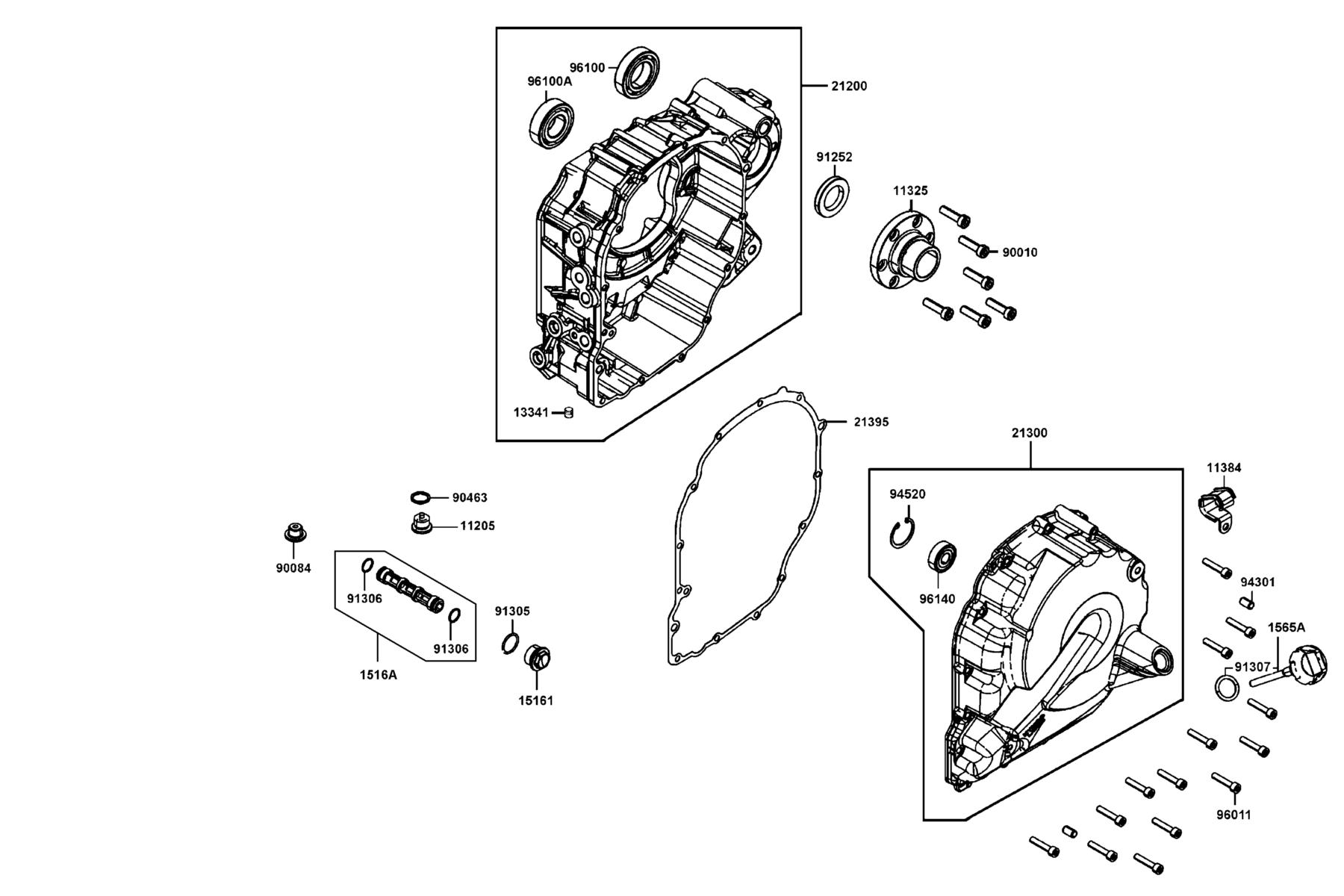 AK550(2021) CASE COMP L MISSION parts diagram