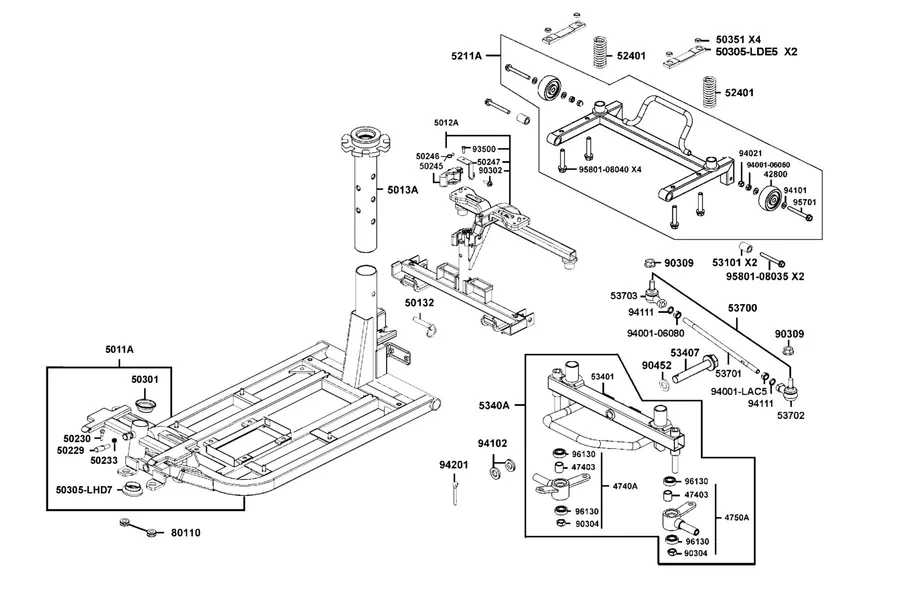 F10 Frame Body parts diagram