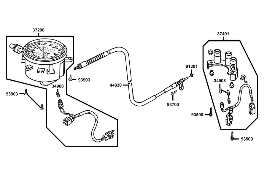 F02 Speedometer parts diagram