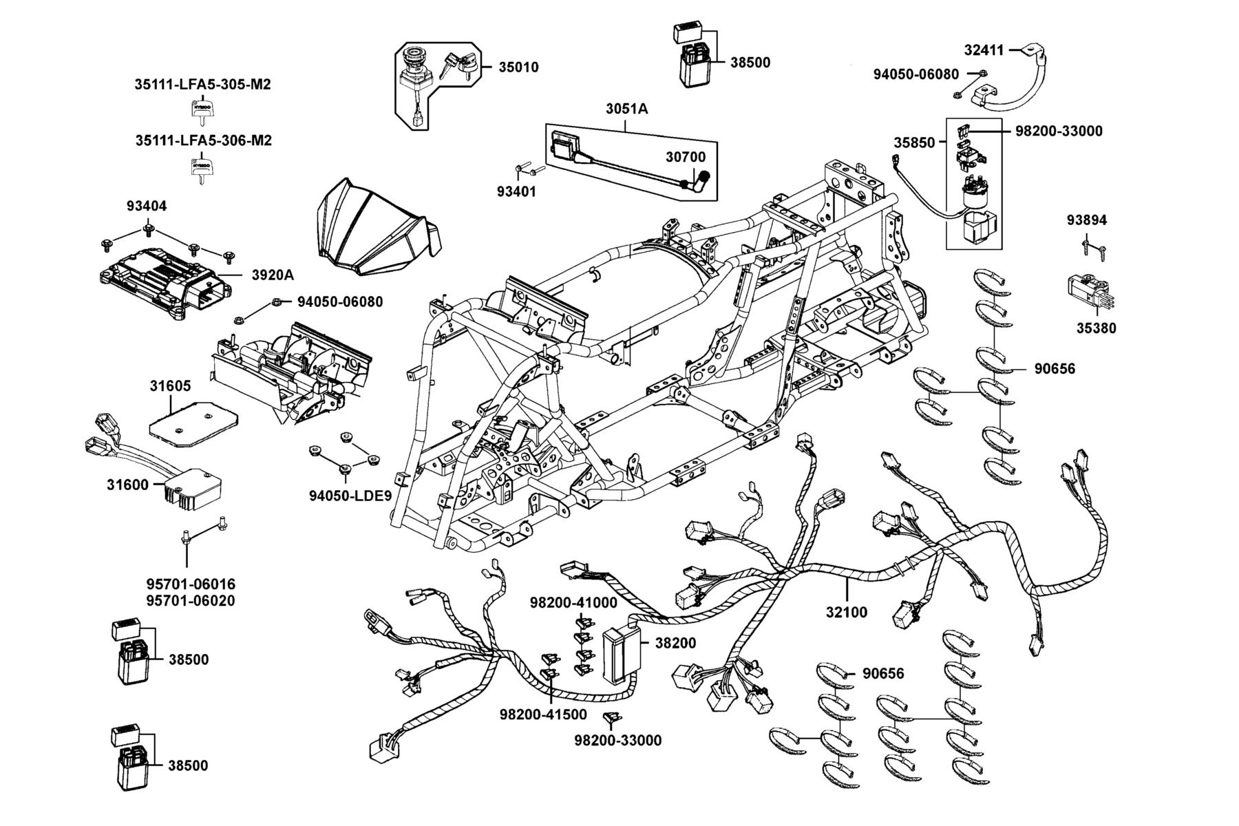 MAXXER 450i (2023) Harness Wire parts diagram