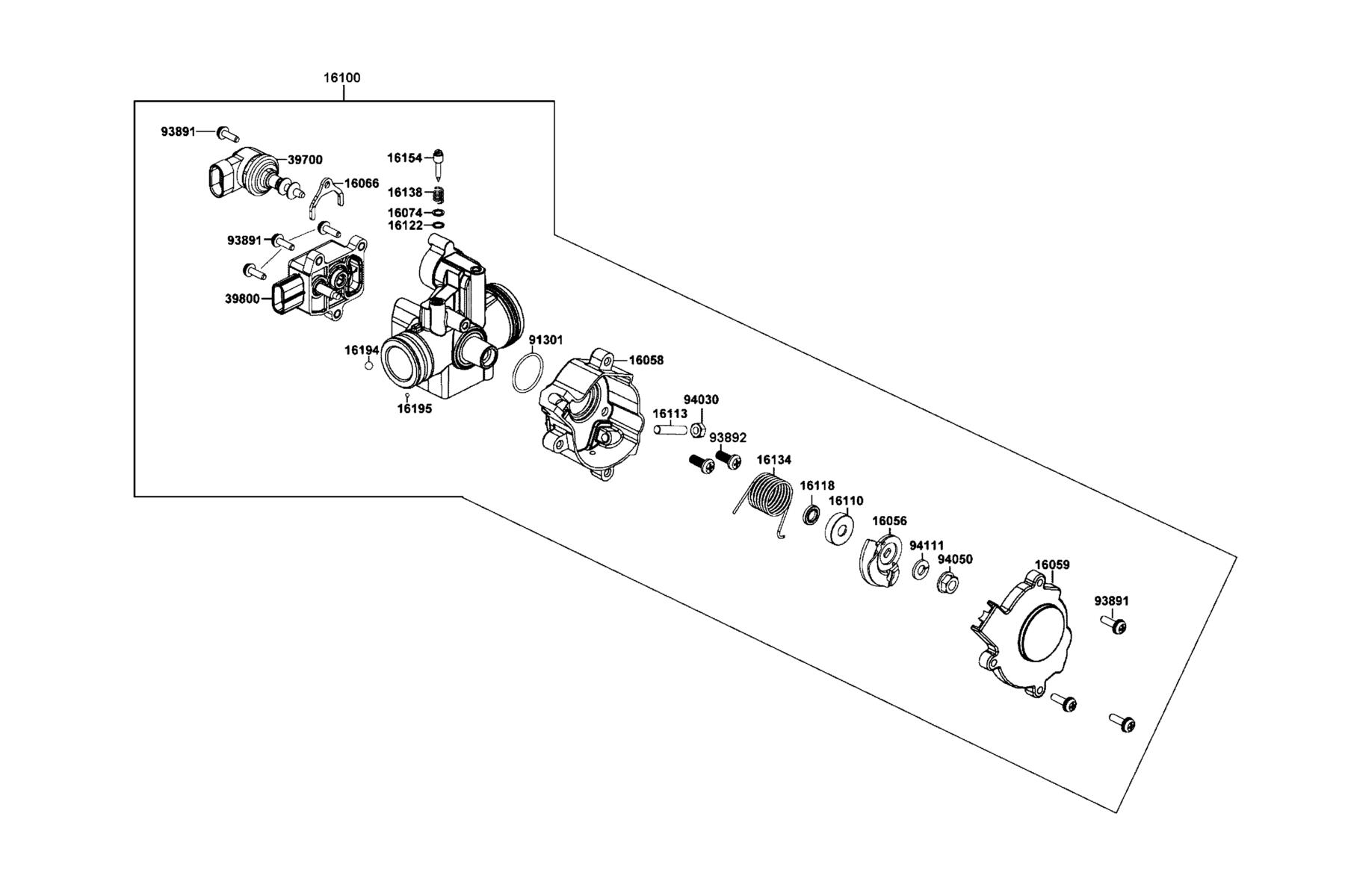 MONGOOSE 110i Carburetor parts diagram