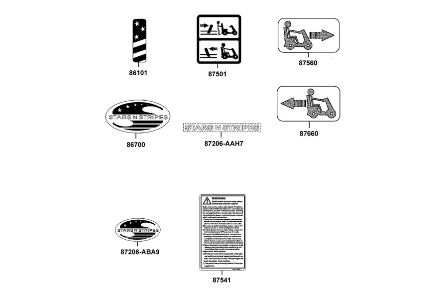 F11 Caution Label parts diagram