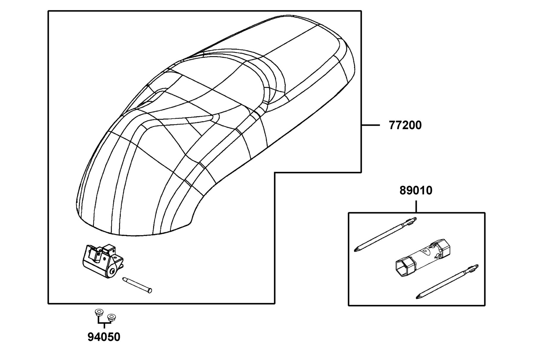 LIKE(2019~) Seat parts diagram