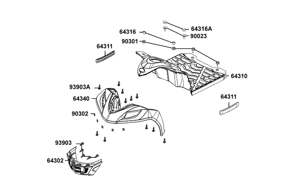 F03 Floor parts diagram