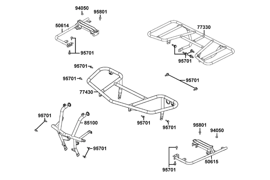 F22 Carrier Luggage parts diagram