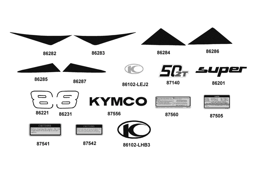 F22 Emblem and Stripe parts diagram