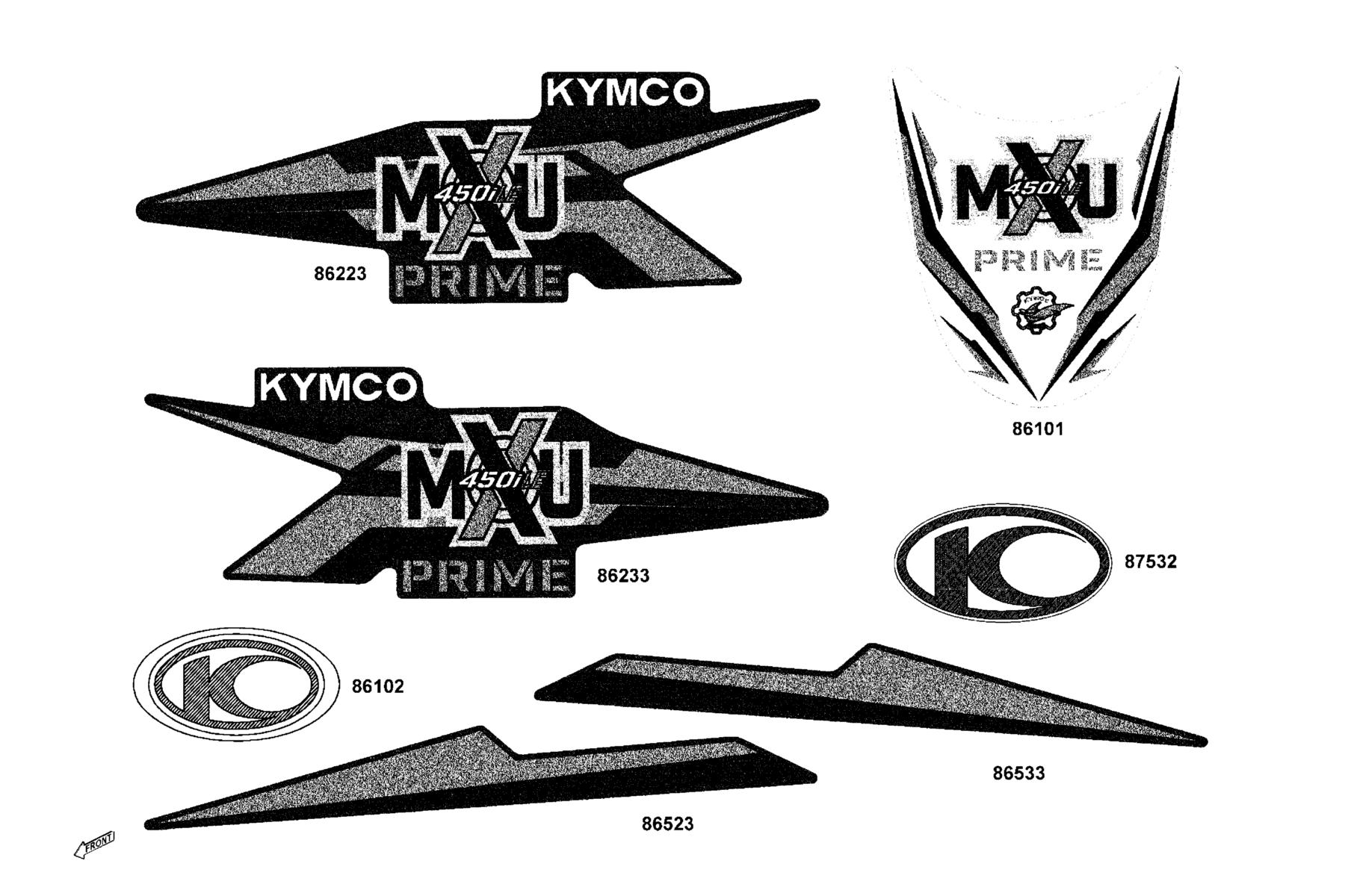 MXU 450i LE(2019) Emblem ● Stripe parts diagram