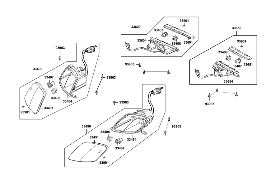 F10 Winker Assy Rh parts diagram