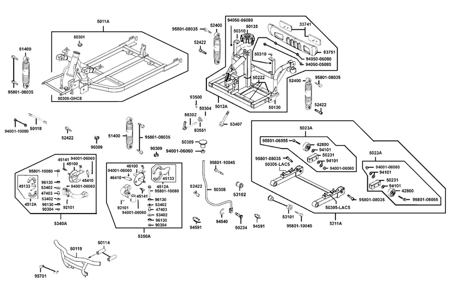 F12 Frame Body parts diagram