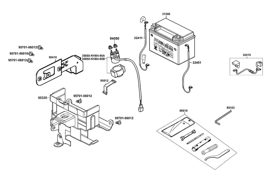 F26 Battery parts diagram