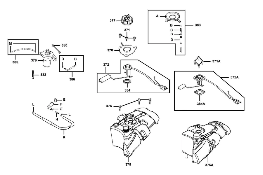 F10 Fuel Tank parts diagram