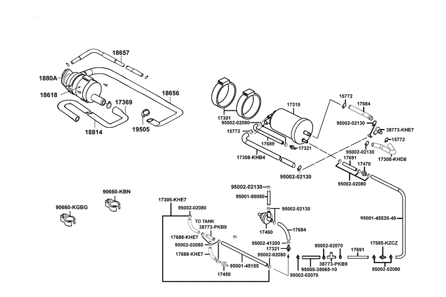 F22 Canister parts diagram