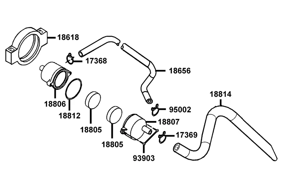 F22 Air Cleaner Two parts diagram