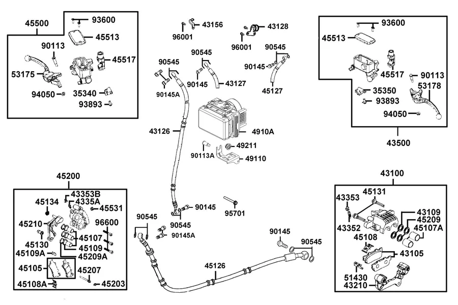 F04 Master Cylinder parts diagram