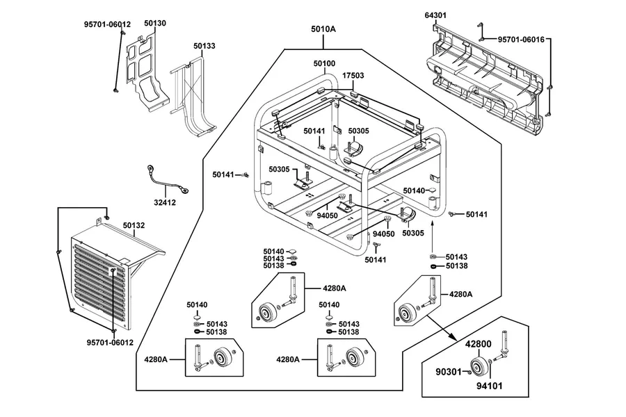 E14 "Body Comp.,Frame" parts diagram