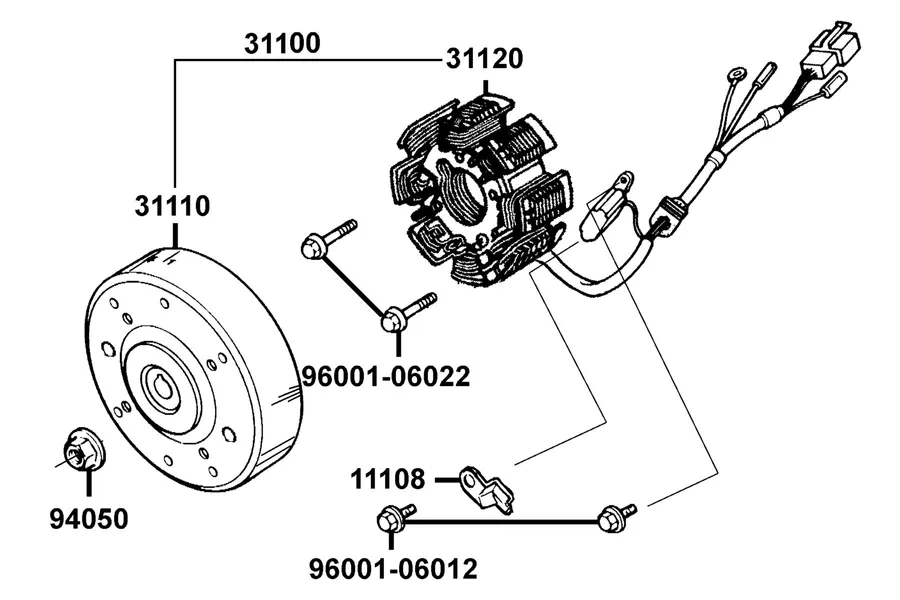E03 Generator parts diagram
