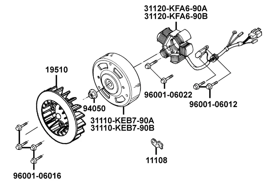 E03 Generator parts diagram