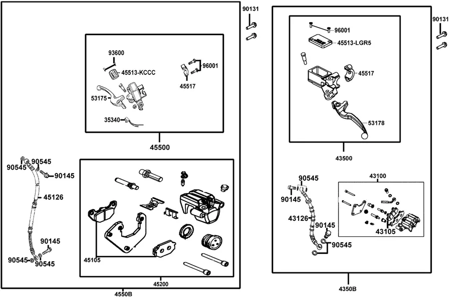 F04 Brake Master Cylinder parts diagram
