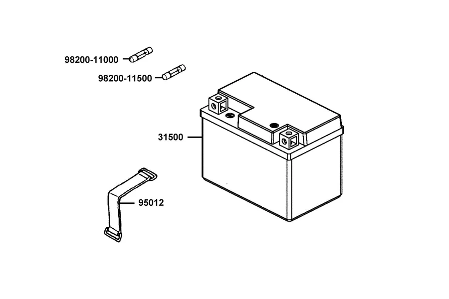 F11 Battery parts diagram
