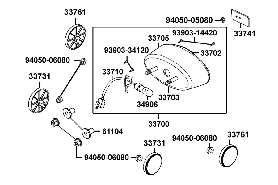F16 Rear Light parts diagram
