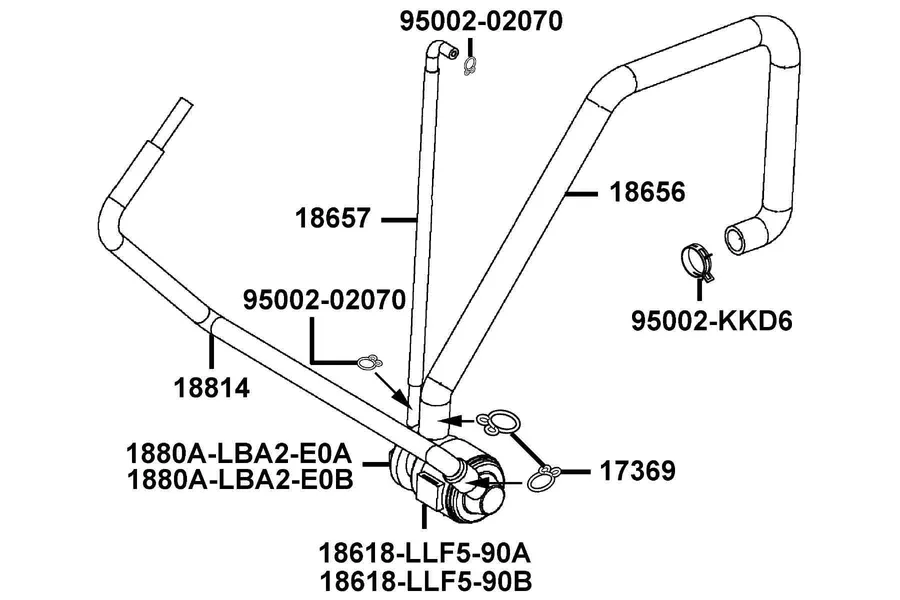 F23 Air Cleaner Two parts diagram