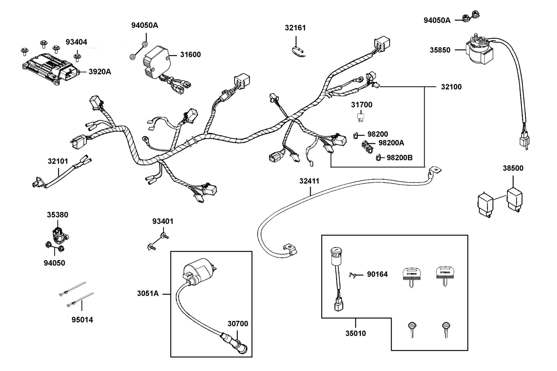 MONGOOSE 270I 2026EPA Harness Wire parts diagram