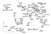 53168-AEB9-E00 on the F03 Handle Steering ● Handle Cover diagram