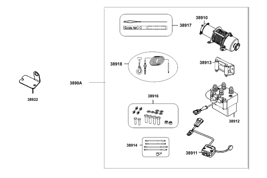 F29 Winch parts diagram