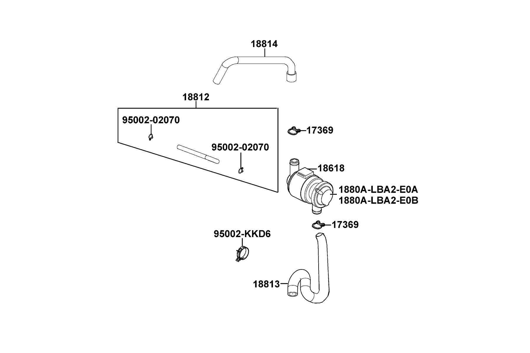 KYMCO MXU 500 (2007-2008) Air Injection Cut Valve parts diagram
