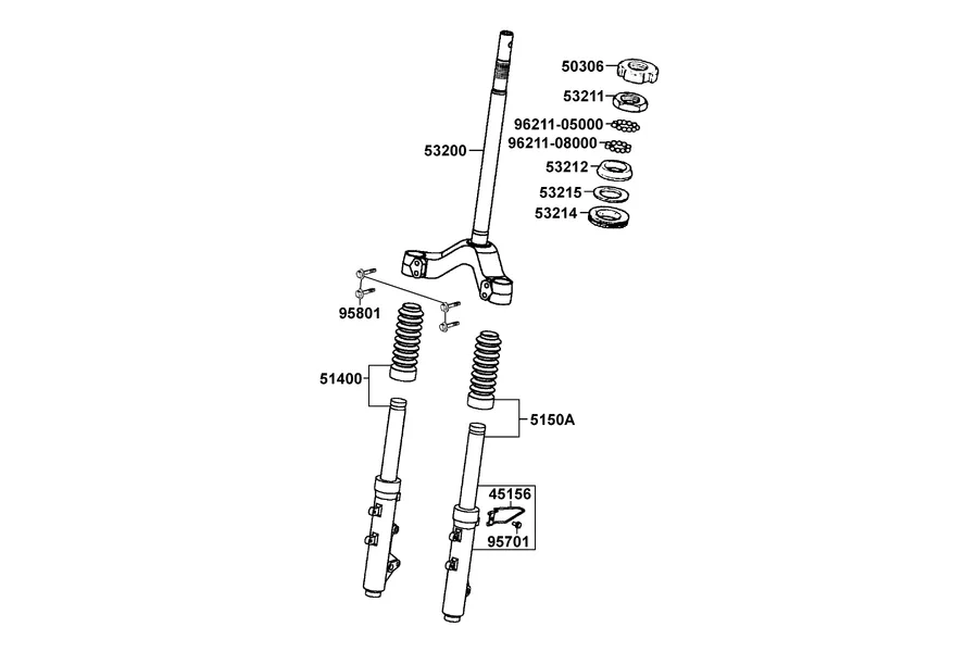 F06 Stem Steering and Front Fork parts diagram