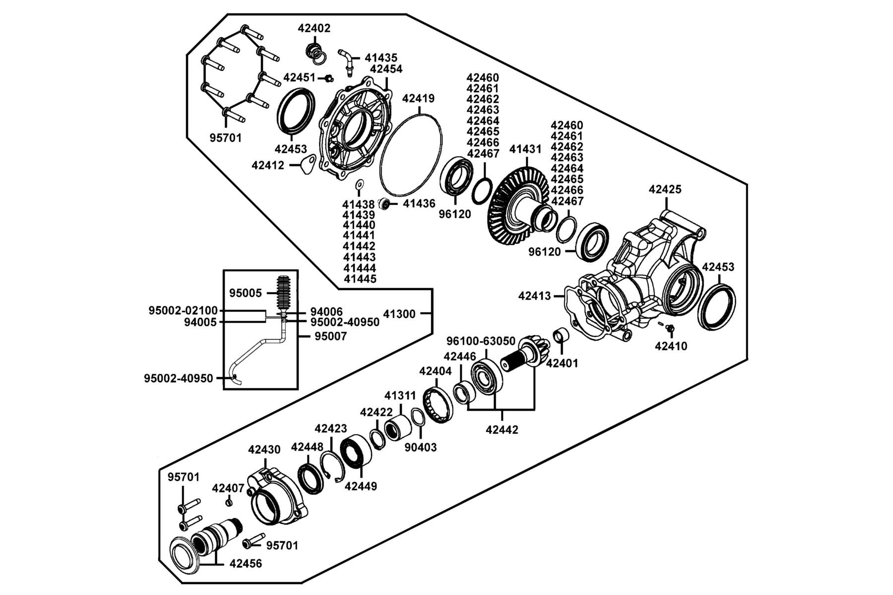 MXU 450i (2017~) Control Arm Assy parts diagram
