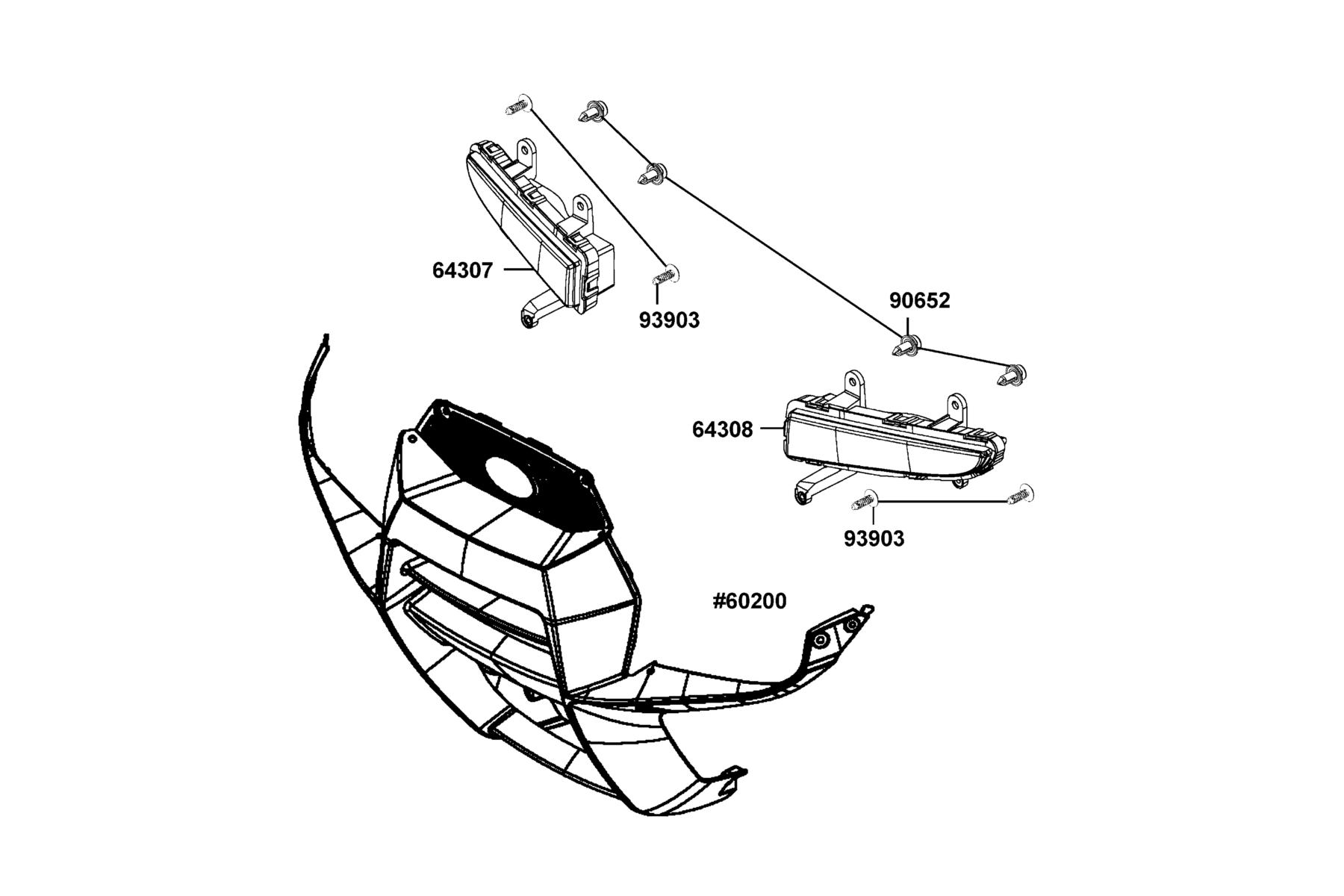 MXU 700i (2017~) Winker parts diagram