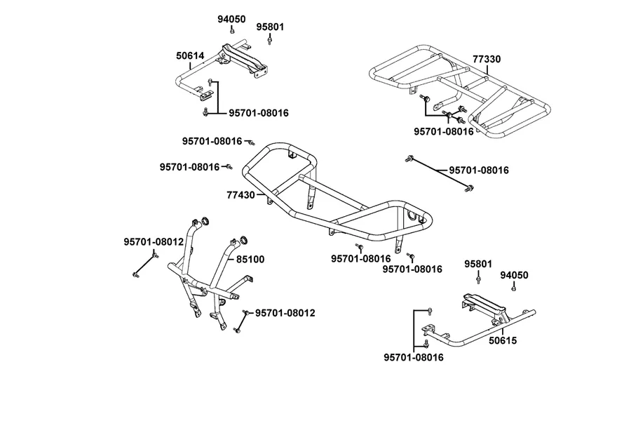 F22 Carrier Luggage parts diagram