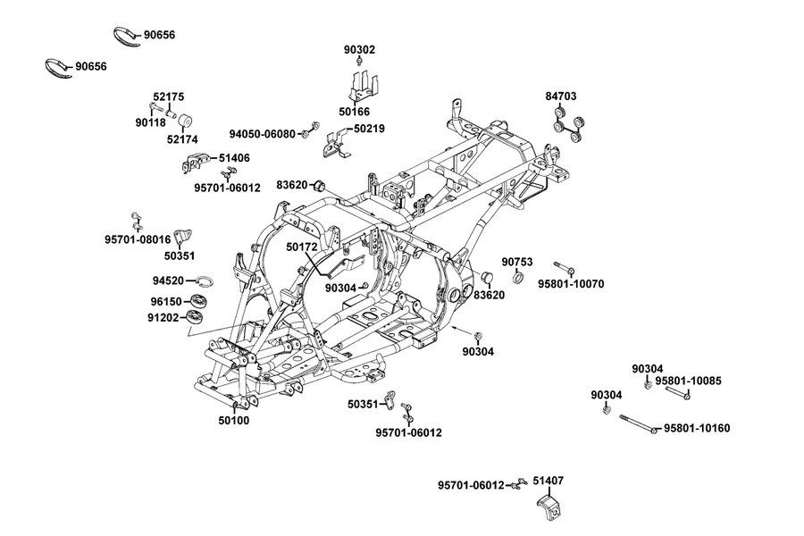 F21 Frame Body parts diagram
