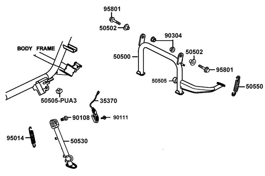 F15 Stand parts diagram