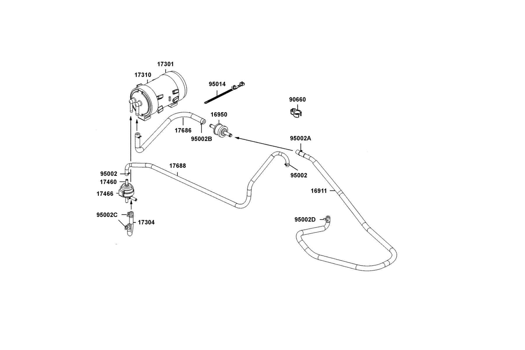 MONGOOSE 270I 2026EPA Canister-Pcv Assy parts diagram