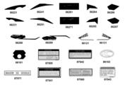 F22 Emblem ● Stripe parts diagram thumbnail