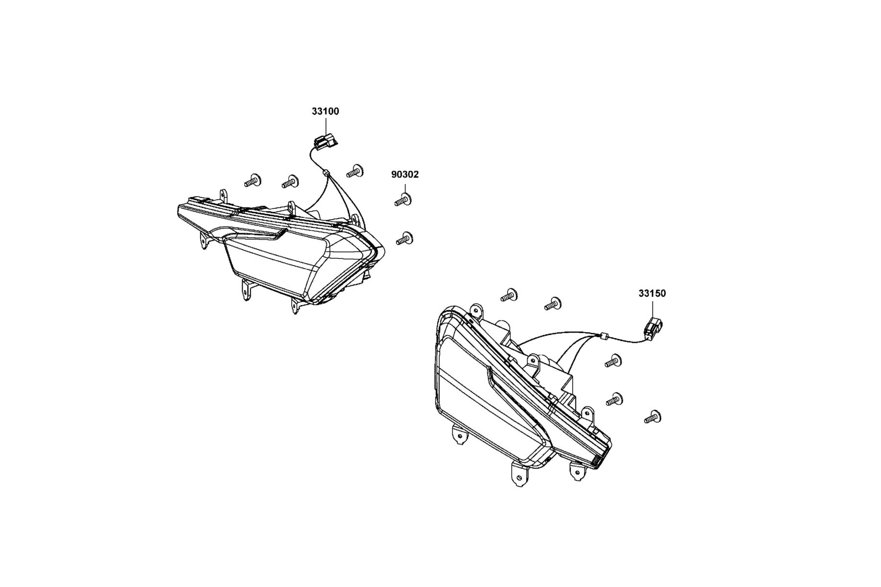 MXU 700i(2019) Head Light parts diagram