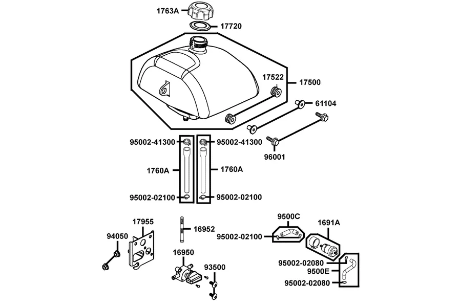 F09 Fuel Tank parts diagram